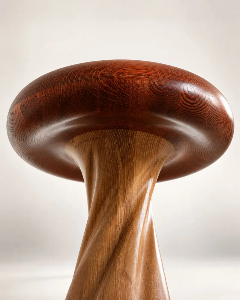 Tabourets - Hera | Duo Bicolore | Tabouret Sculpté Exclusif | Chêne Européen Massi - NEXART