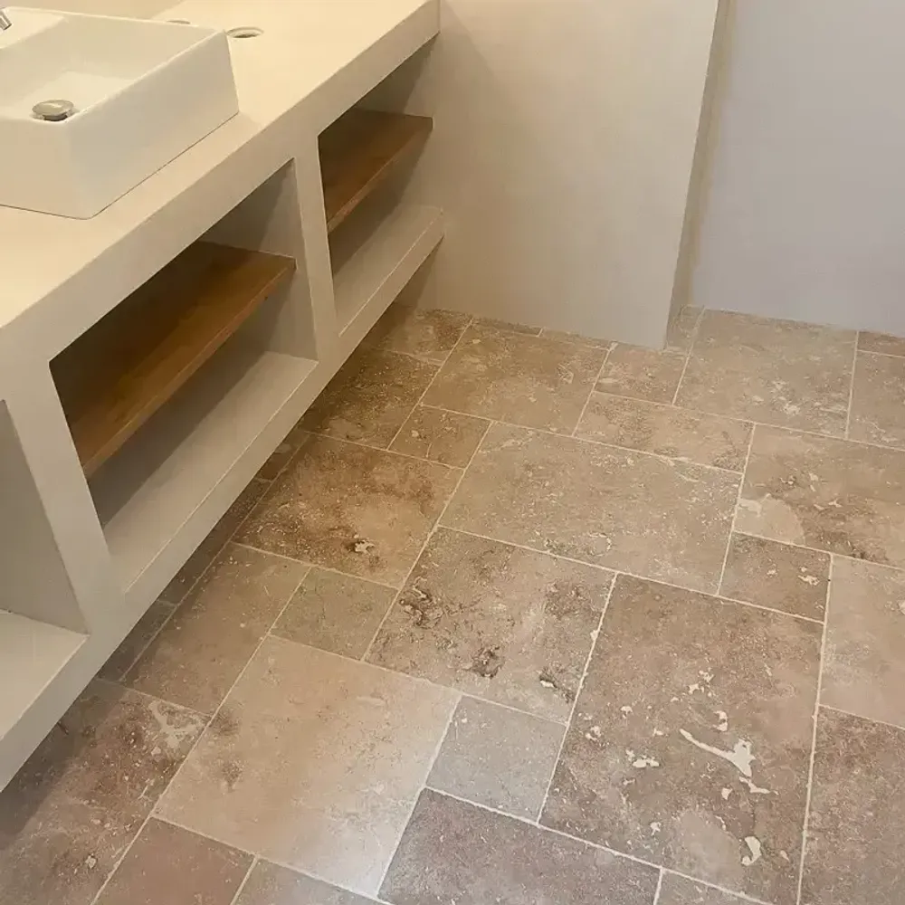 Indoor floor coverings - Travertine 2nd choice rustic — Opus 4 formats - LIGERIO