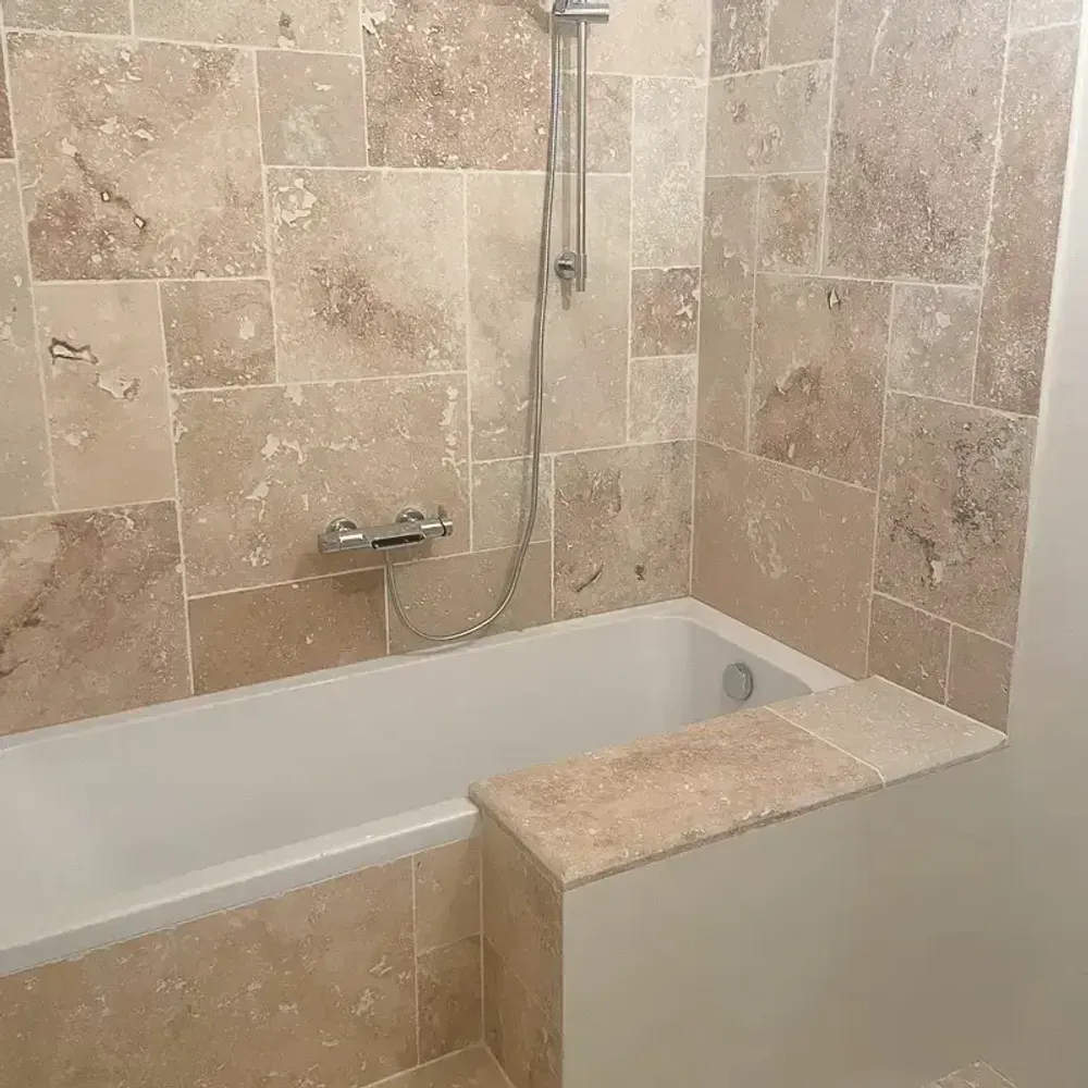 Indoor floor coverings - Travertine 2nd choice rustic — Opus 4 formats - LIGERIO