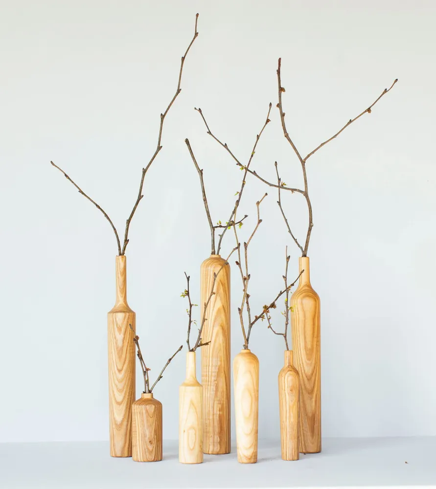 Floral decoration - Wooden Vase - WOODEN STORY