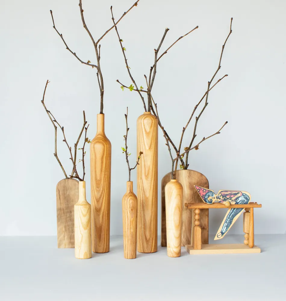 Floral decoration - Wooden Vase - WOODEN STORY