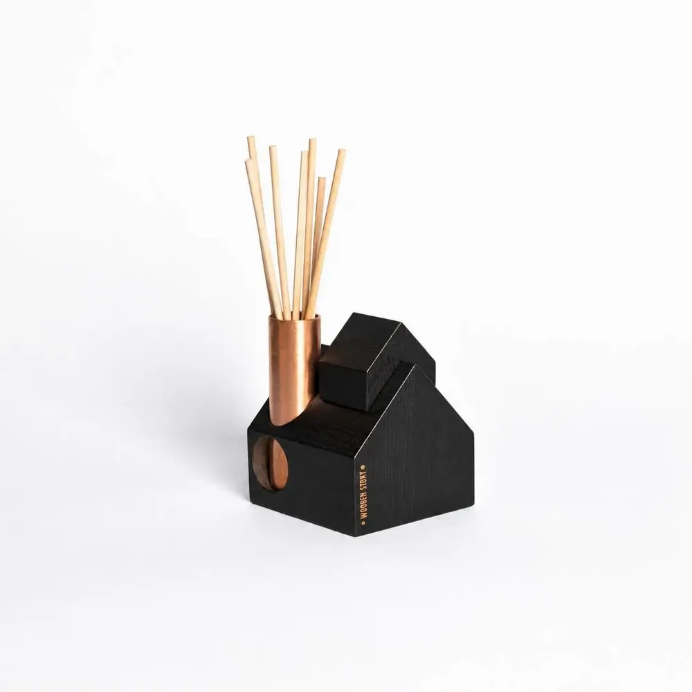Decorative objects - wooden candle holder -decor House - WOODEN STORY