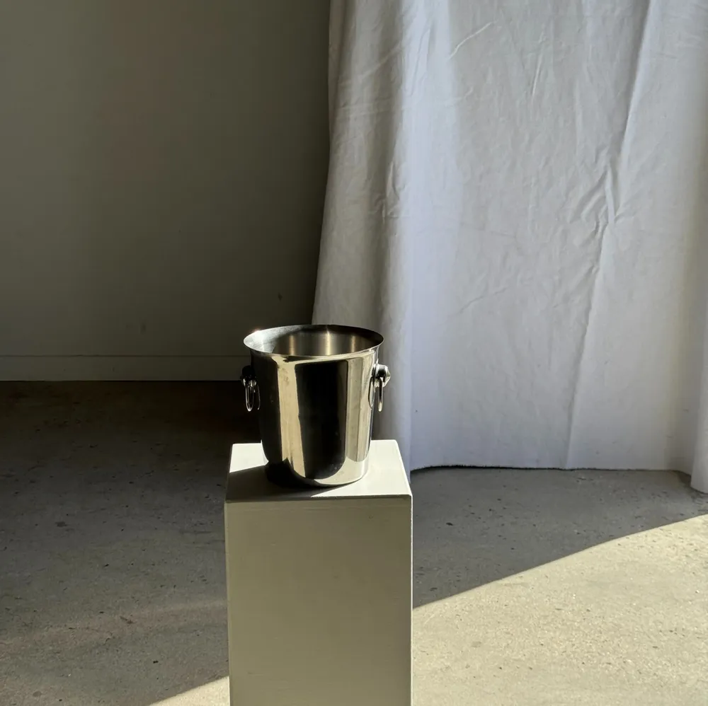 Wine accessories - D19 H19 handle stainless steel champagne and wine bucket - OFFICE OBJETS