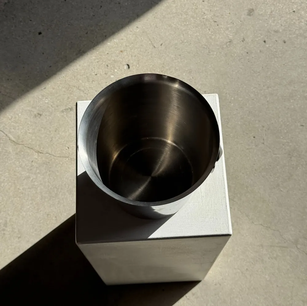 Wine accessories - D19 H19 handle stainless steel champagne and wine bucket - OFFICE OBJETS