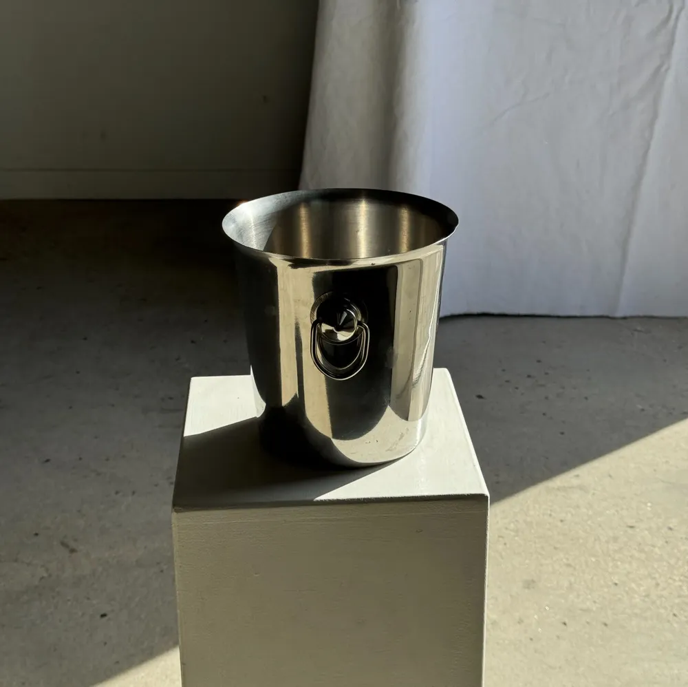 Wine accessories - D19 H19 handle stainless steel champagne and wine bucket - OFFICE OBJETS