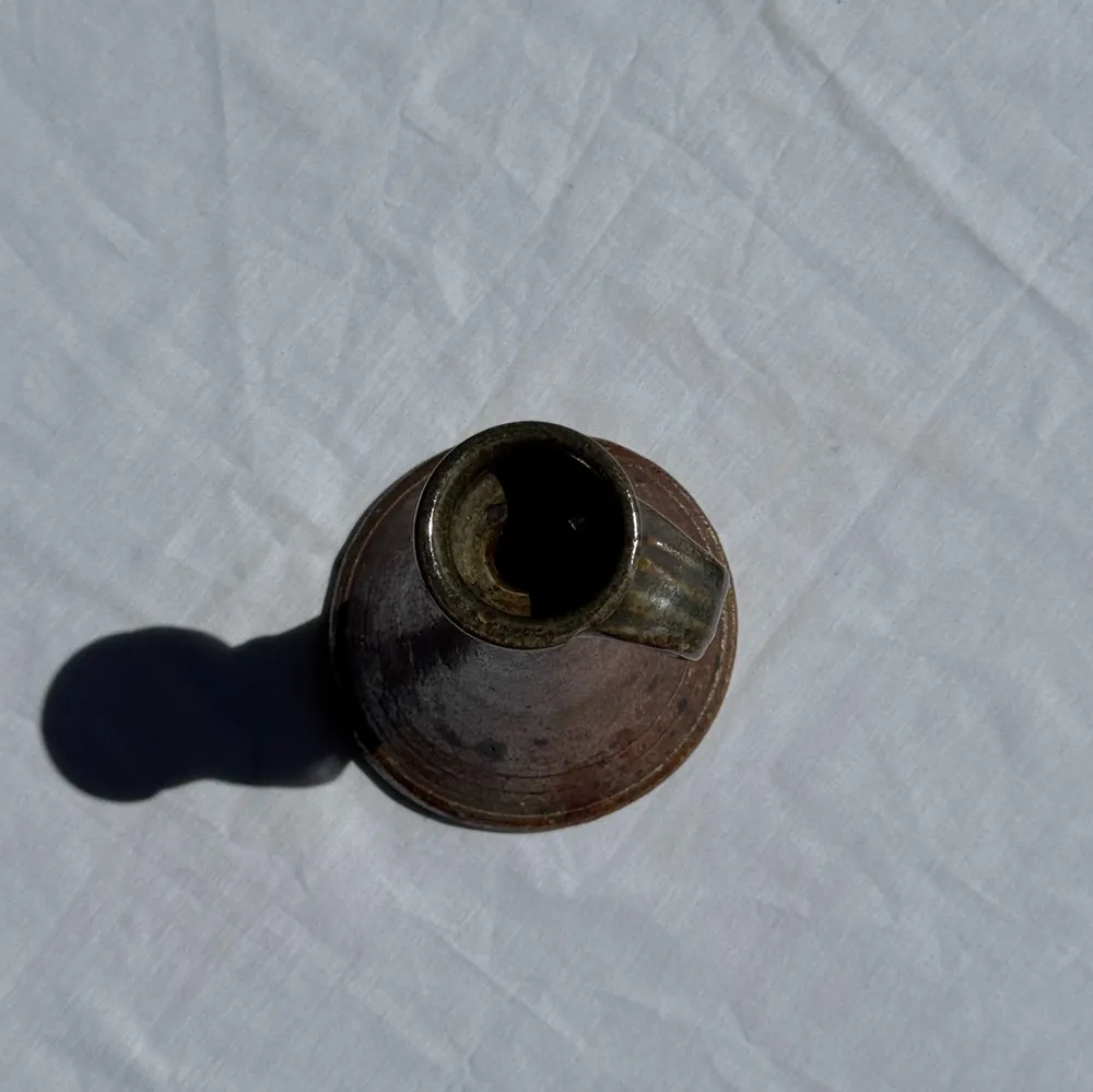 Decorative objects - Brown sandstone candle holder with handle H19 L14 - OFFICE OBJETS