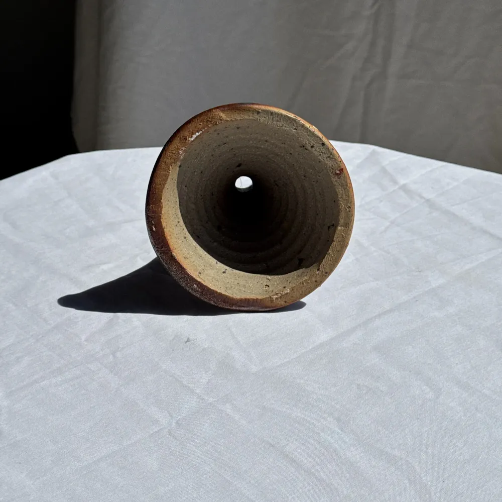 Decorative objects - Brown sandstone candle holder with handle H19 L14 - OFFICE OBJETS