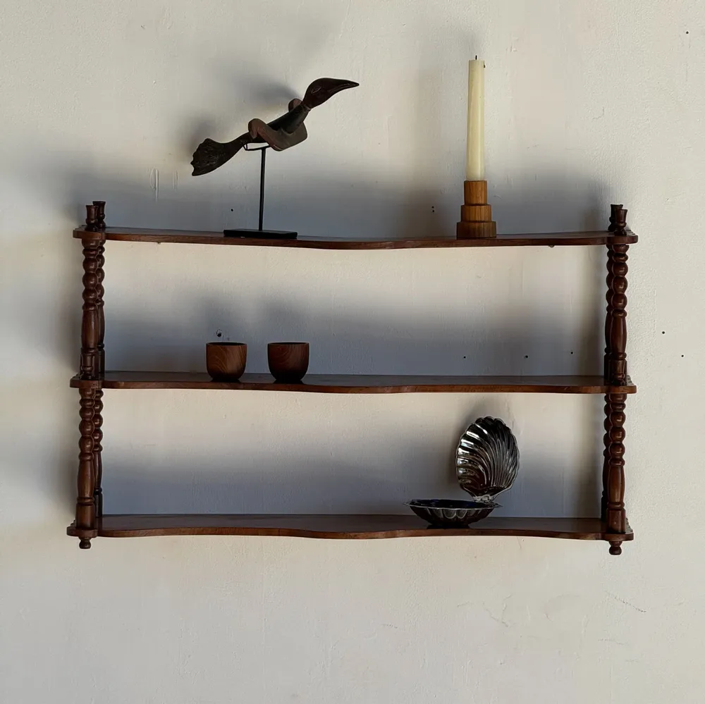 Shelves - Small oak three-tier shelf H68 L41 - OFFICE OBJETS