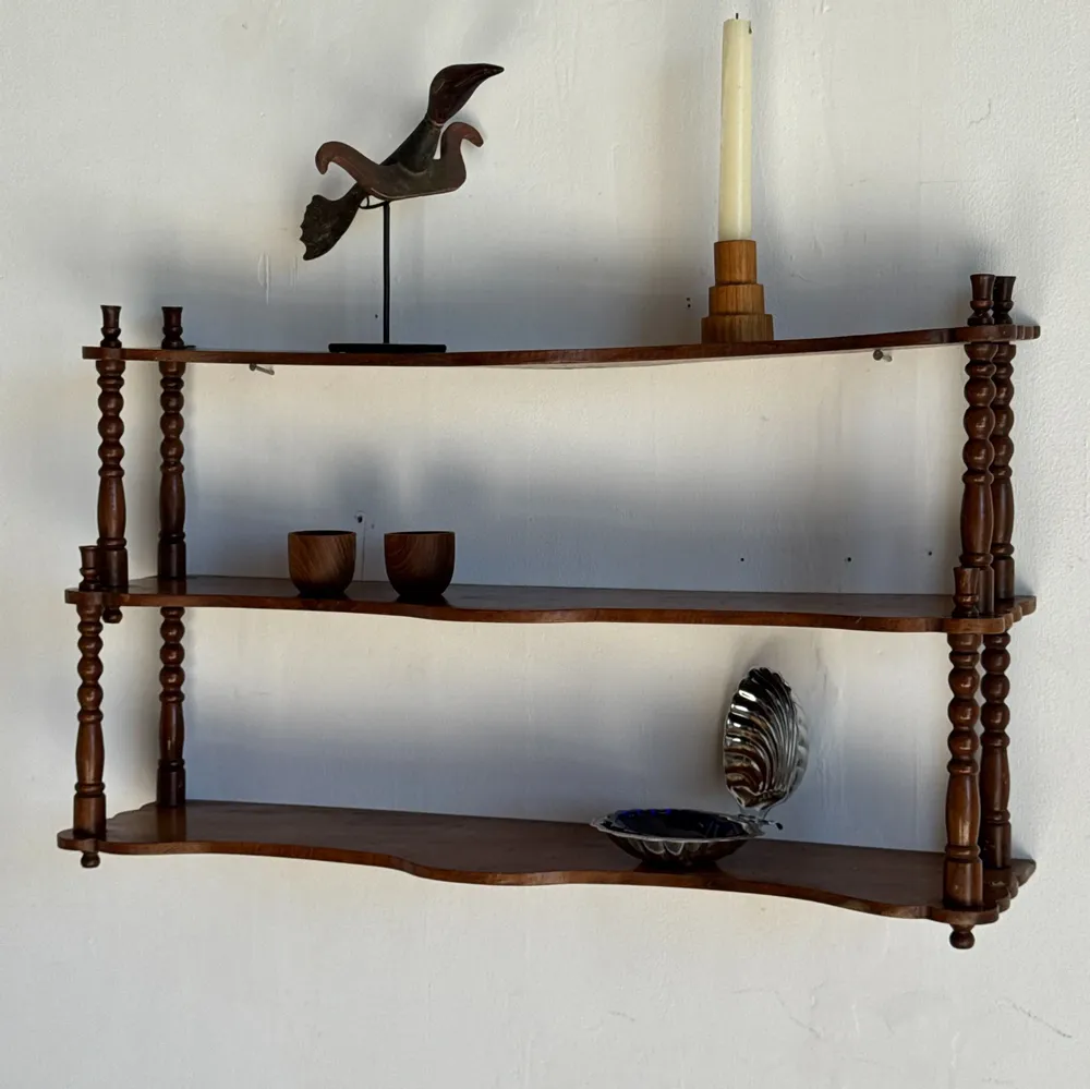 Shelves - Small oak three-tier shelf H68 L41 - OFFICE OBJETS