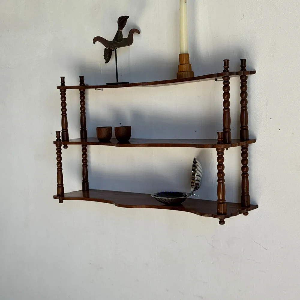 Shelves - Small oak three-tier shelf H68 L41 - OFFICE OBJETS