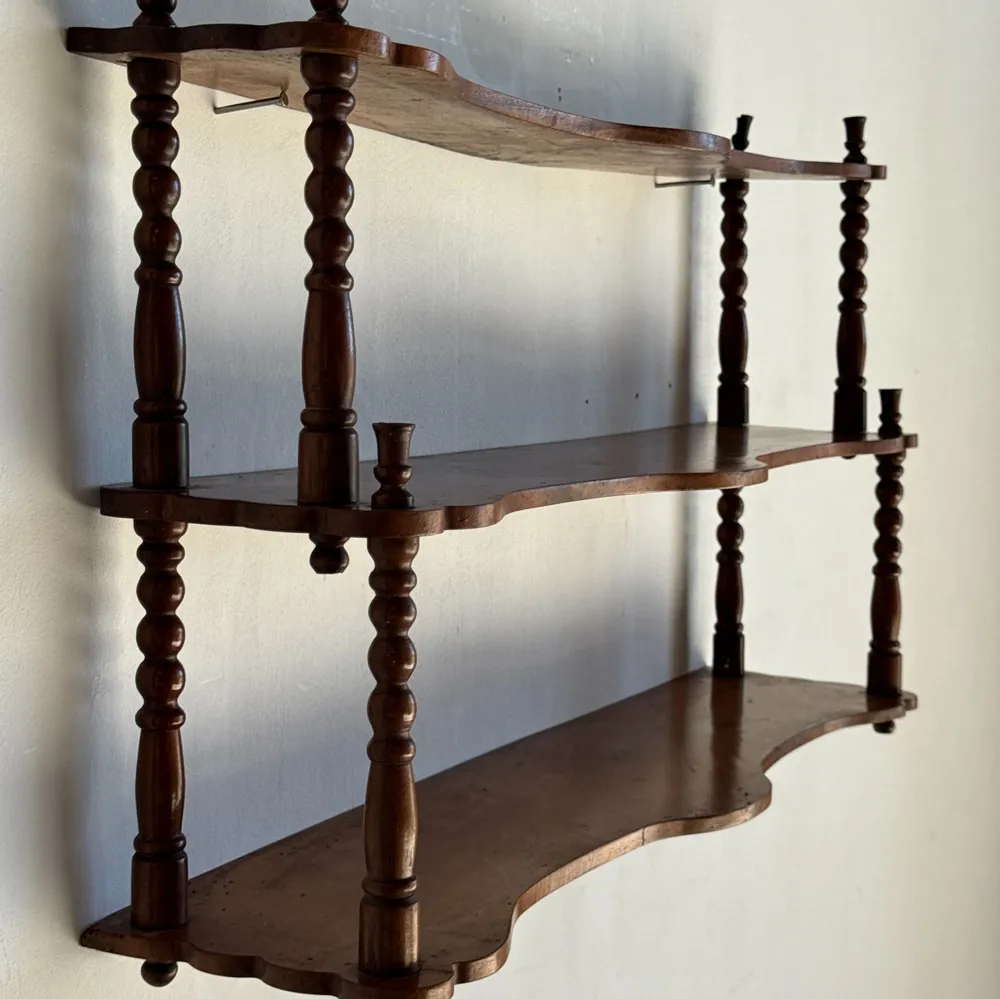 Shelves - Small oak three-tier shelf H68 L41 - OFFICE OBJETS