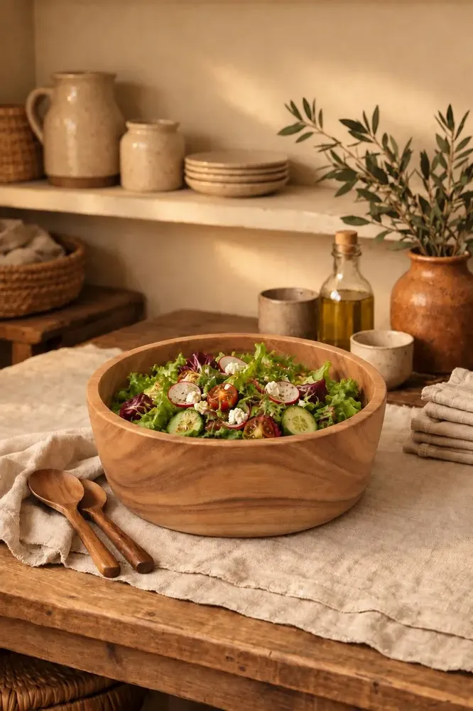 Bowls - The Suar Salad Bowl - M - BAZAR BIZAR LIVING