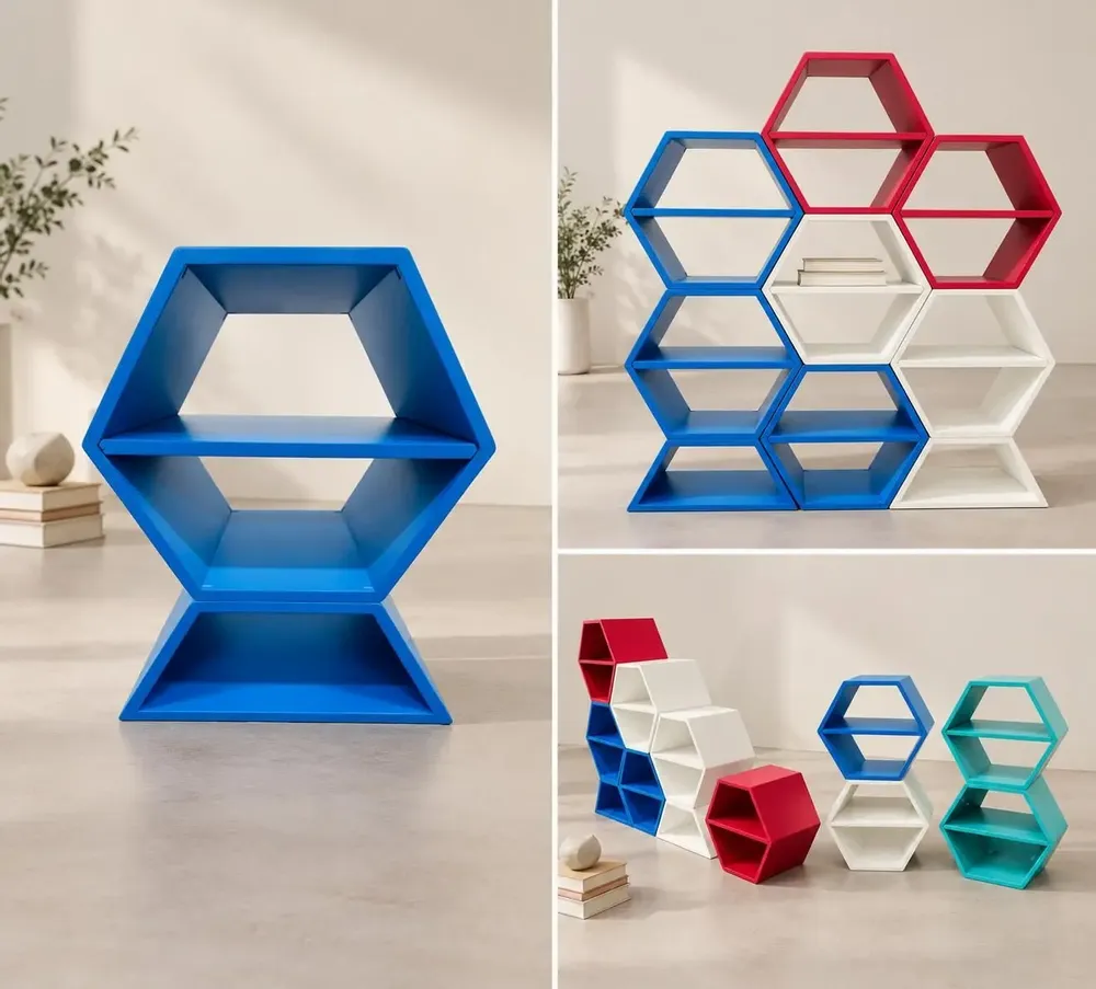 Office furniture and storage - MODULAR HEXAGON — MAKE IT YOUR WAY - HÉVÉA HOUSE