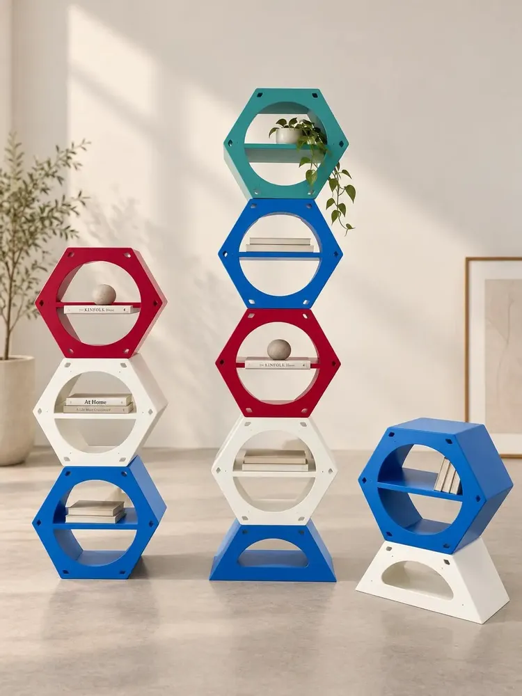Office furniture and storage - MODULAR HEXAGON — MAKE IT YOUR WAY - HÉVÉA HOUSE