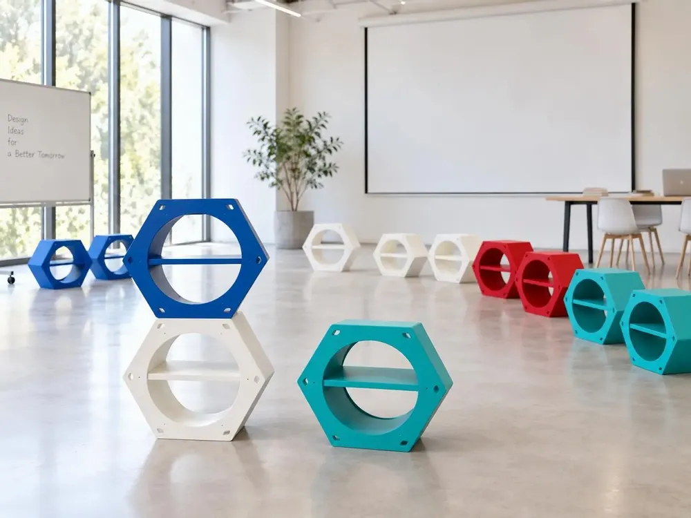 Office furniture and storage - MODULAR HEXAGON — MAKE IT YOUR WAY - HÉVÉA HOUSE