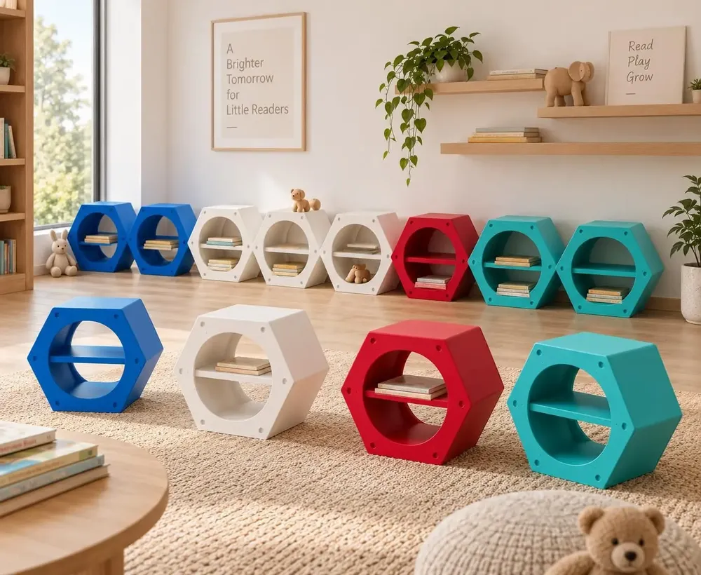 Office furniture and storage - MODULAR HEXAGON — MAKE IT YOUR WAY - HÉVÉA HOUSE