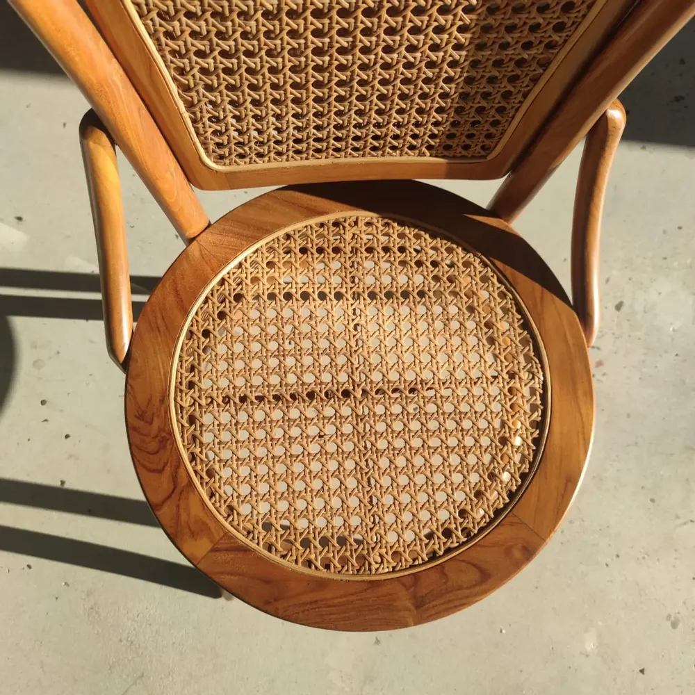Chaises - Chaise cannée en bois naturel - OFFICE OBJETS
