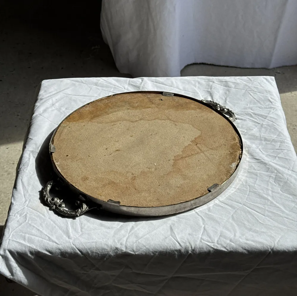 Plats et saladiers - Plateau miroir circulaire à deux anses H3,5 D48 - OFFICE OBJETS