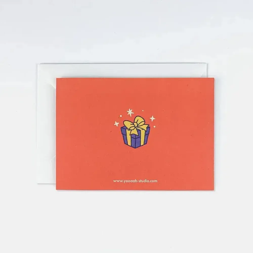 Carterie - Carte de voeux "Joyeuses fêtes" et son enveloppe - format A6 - YEAAAH! STUDIO