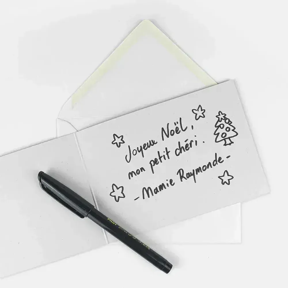 Carterie - Carte de voeux "Joyeuses fêtes" et son enveloppe - format A6 - YEAAAH! STUDIO
