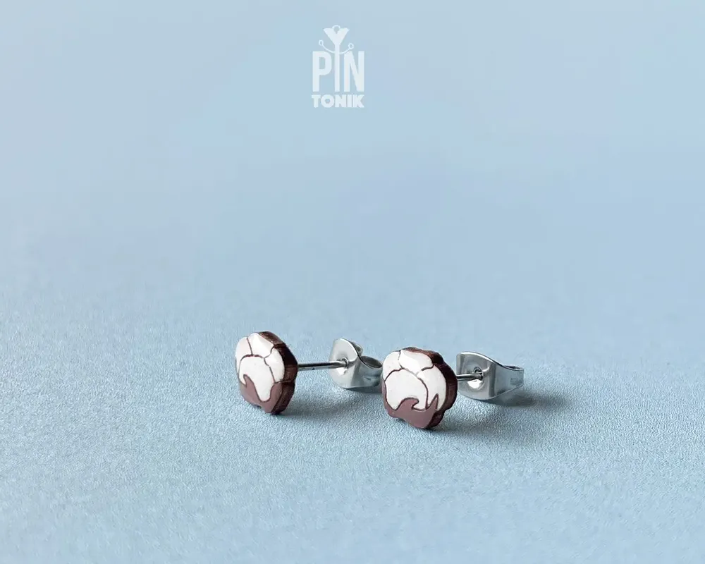 Jewelry - Cotton Stud Earrings - PINTONIK