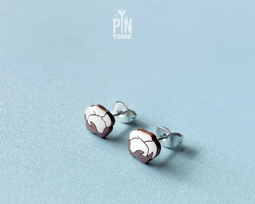 Jewelry - Cotton Stud Earrings - PINTONIK