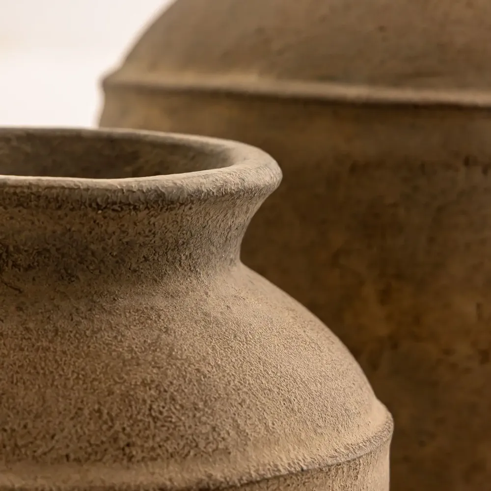 Vases - Anta vase in terracotta with antique finish 20*20cm - DESIGN TRIP