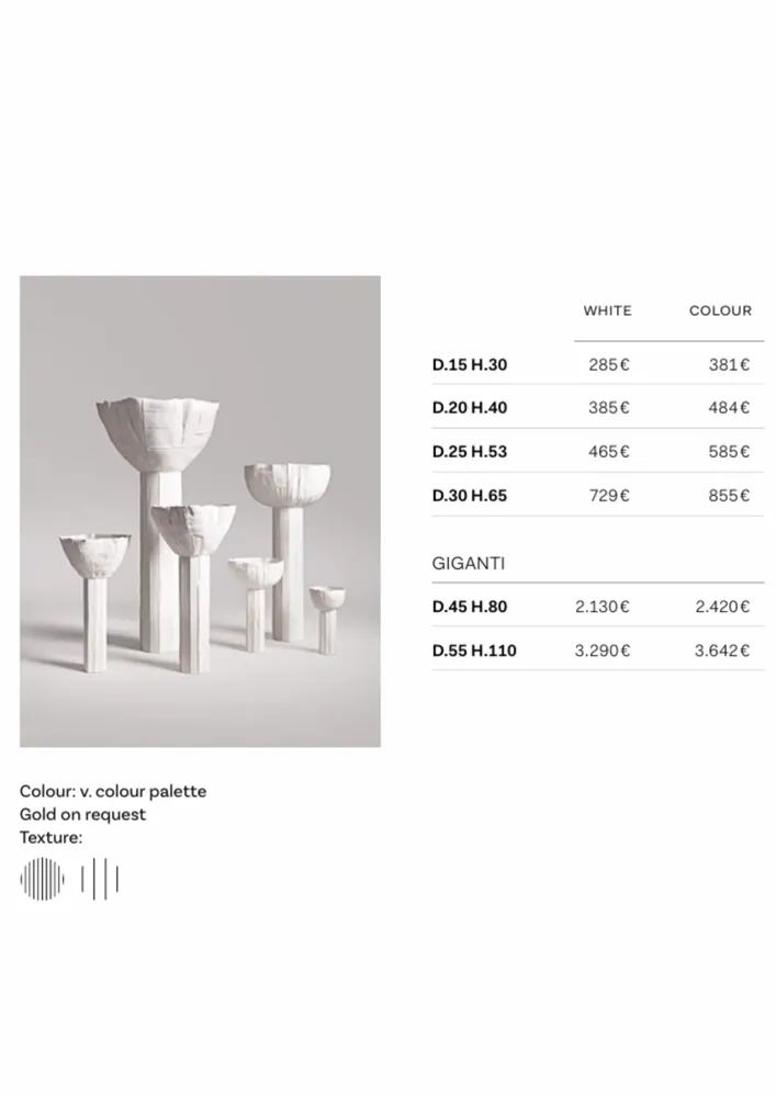 Design objects - RANUNCOLI - PAOLA PARONETTO