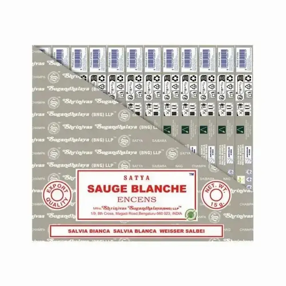 Parfums d'intérieur - Encens Satya Sauge Blanche 15g - ARABESK