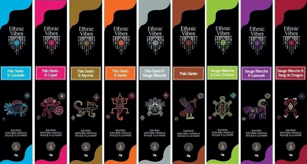 Parfums d'intérieur - Encens Fragrances & Sens Ethnic Vibes Sauge Blanche & Lavande Masala 15g - ARABESK
