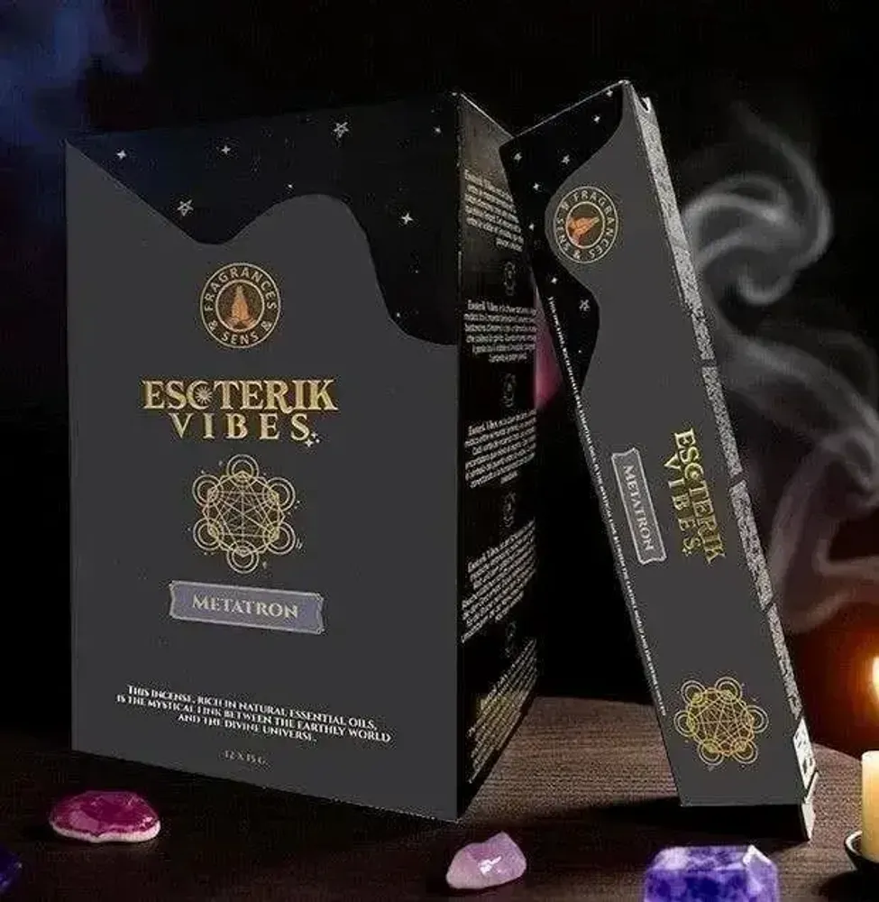 Parfums d'intérieur - Encens Fragrances & Sens Esoterik Vibes Métatron Masala - Boîte De 12 Paquets (15g) - ARABESK