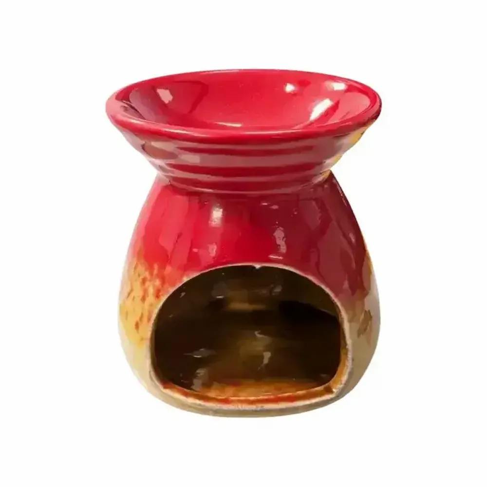 Senteurs - Brûleur Huile en Céramique Dégradé Rouge 8.5cm - ARABESK
