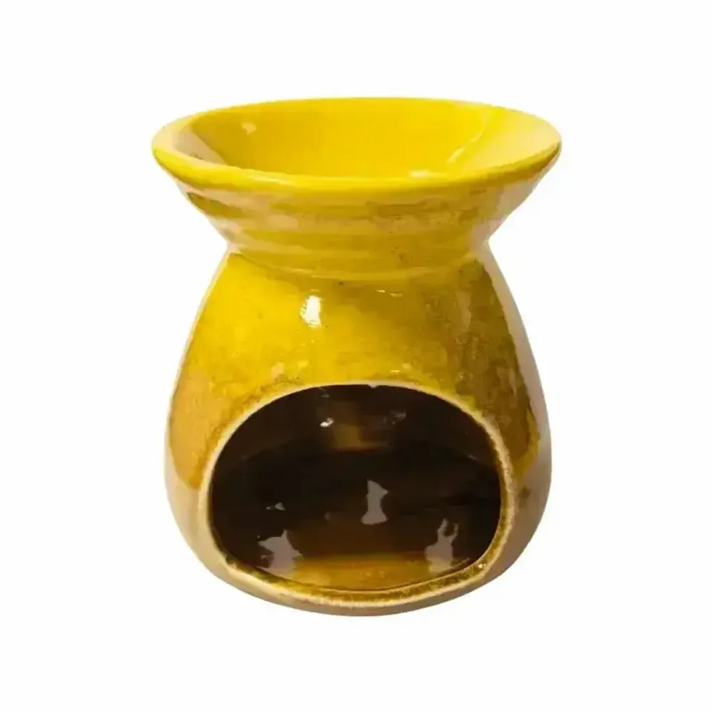 Senteurs - Brûleur Huile en Céramique Dégradé Jaune 8.5cm - ARABESK