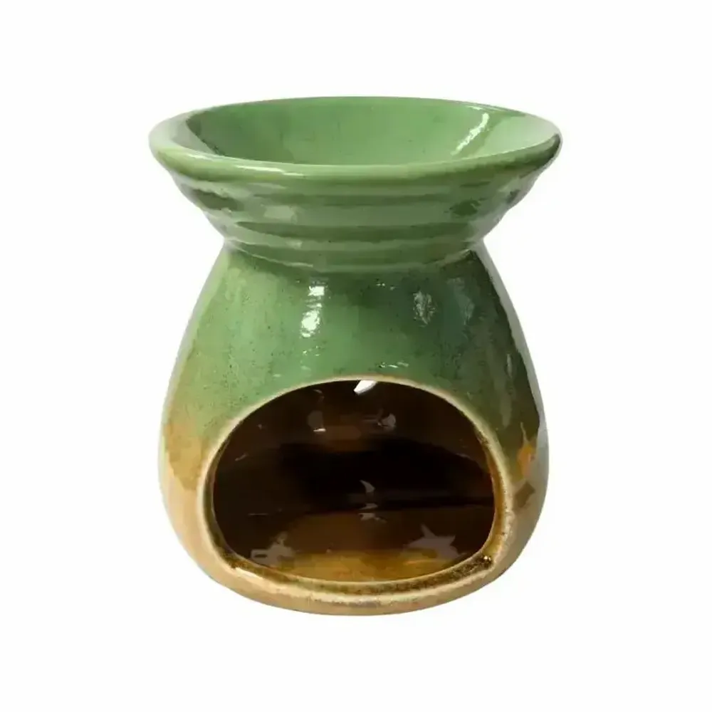 Senteurs - Brûleur Huile en Céramique Dégradé Vert 8.5cm - ARABESK
