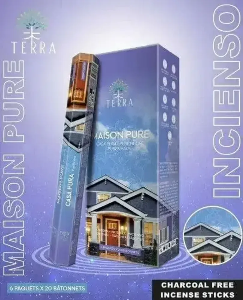 Home fragrances - Terra Charcoal Free Incense Hexa - Maison Pure 30g - ARABESK