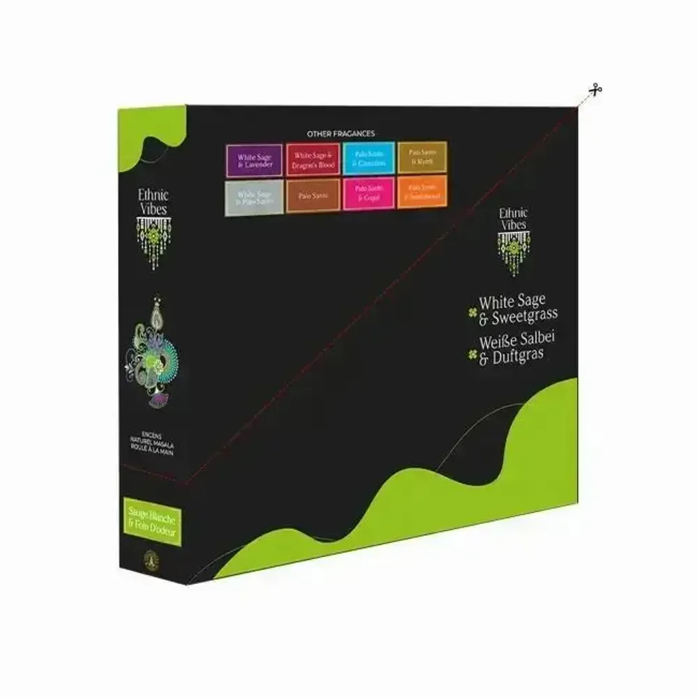 Home fragrances - Incense Fragrances & Sens Ethnic Vibes White Sage & Masala Sweetgrass 15g - ARABESK