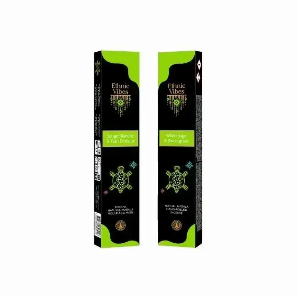 Home fragrances - Incense Fragrances & Sens Ethnic Vibes White Sage & Masala Sweetgrass 15g - ARABESK