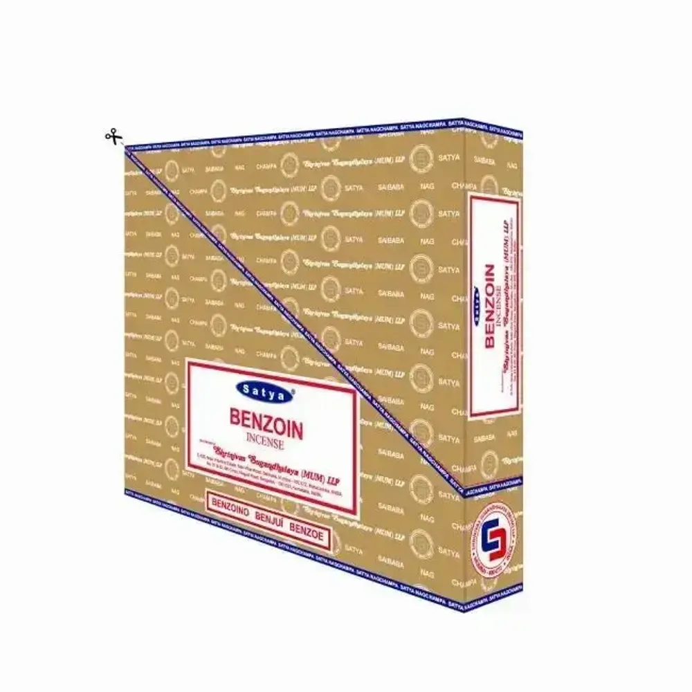 Parfums d'intérieur - Encens Satya Benjoin 15g - Boîte De 12 Paquets - ARABESK