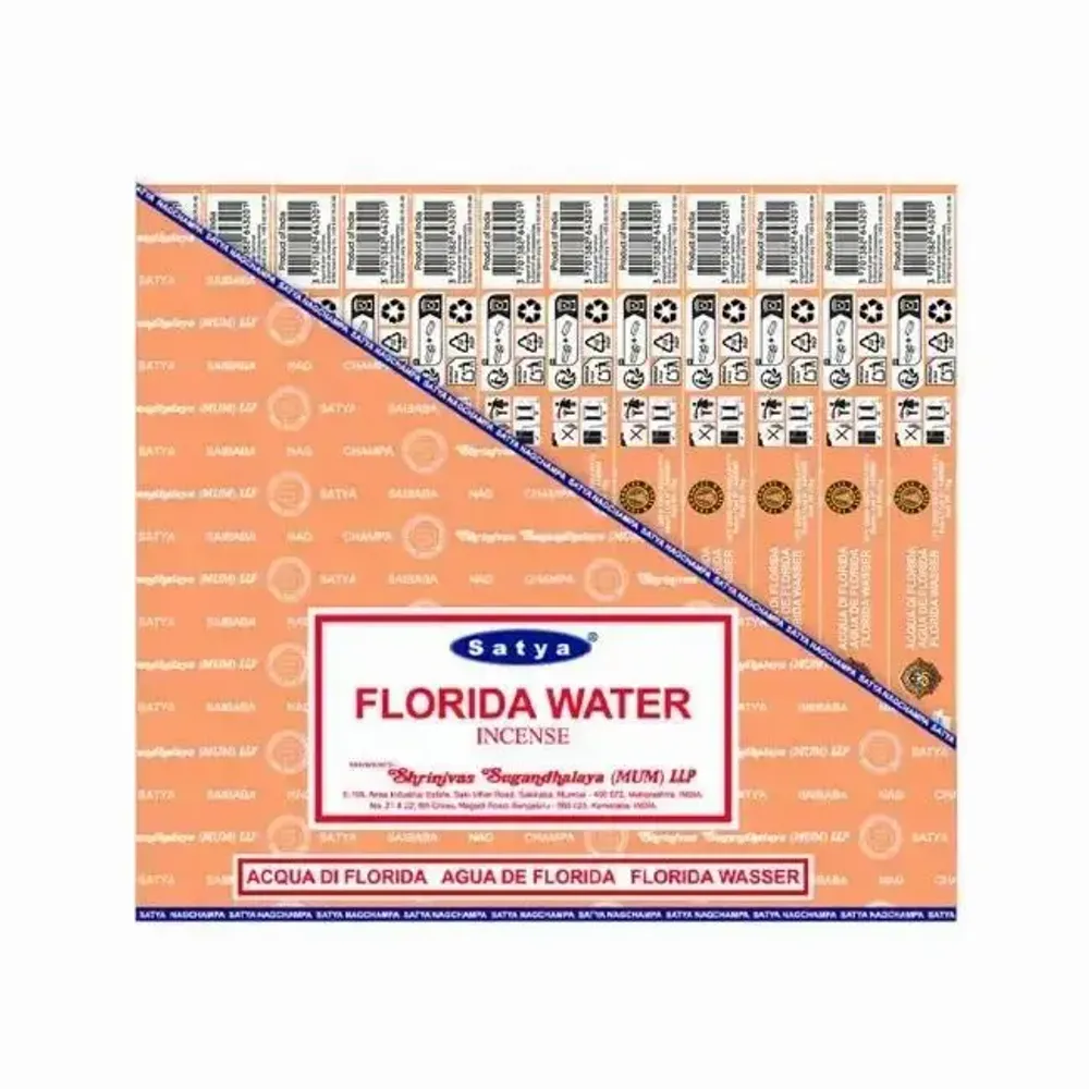 Home fragrances - Satya Florida Water Incense 15g - Box of 12 packs - ARABESK