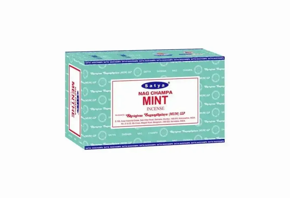Home fragrances - Satya Mint Incense 15g - Box of 12 packs - ARABESK
