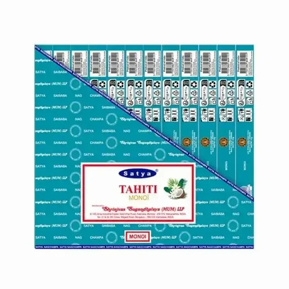 Parfums d'intérieur - Encens Satya Tahiti 15g - ARABESK