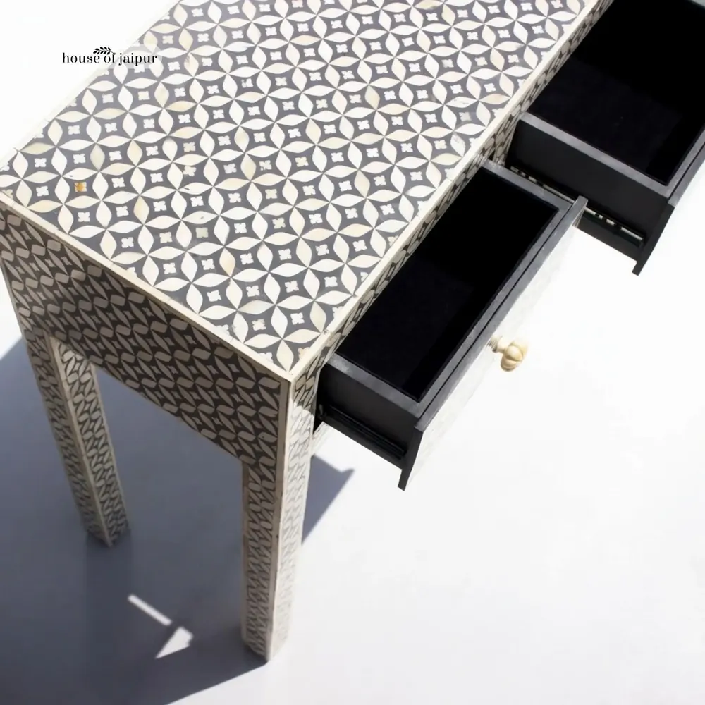 Consoles - Geometric Console Table by House of Jaipur - HOUSE OF JAIPUR
