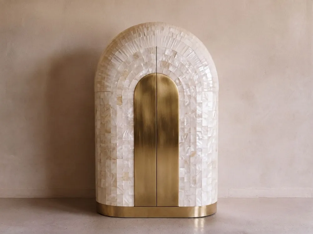Armoires - Arcana Cabinet - Resin and Brass Sculptural Wardrobe for Collector’s - HOUSE OF JAIPUR