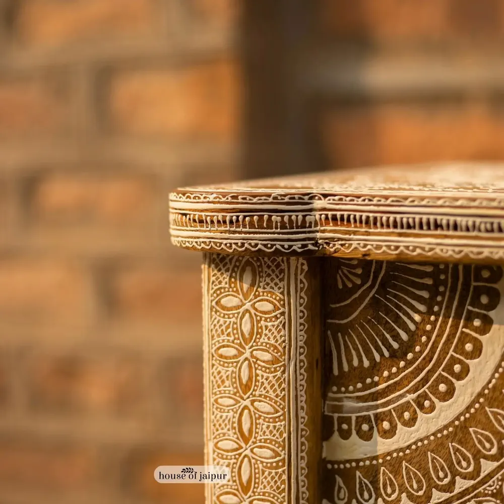 Console table - Jaipur Console Table - Arch Hand-Painted Solid Wood by House of Jaipur - HOUSE OF JAIPUR