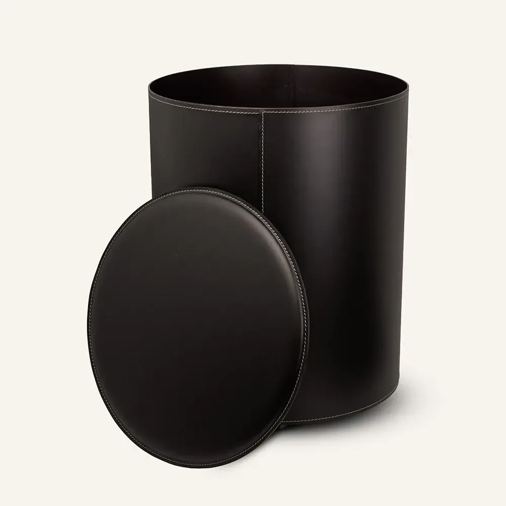 Objets design - Porte bûches acier-cuir TUTUN - LIMAC DESIGN