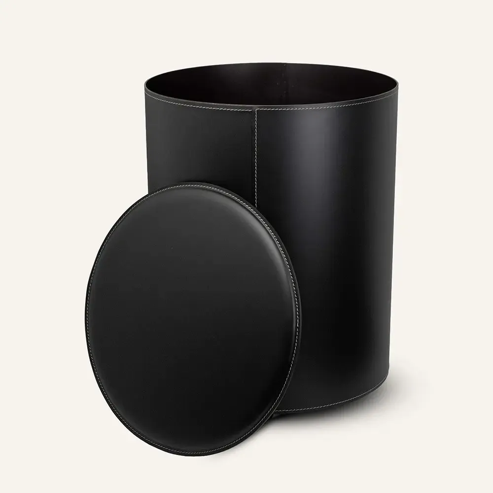 Objets design - Porte bûches acier-cuir TUTUN - LIMAC DESIGN