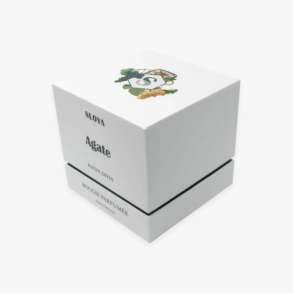 Bougies - Bougie pierres Agate - parfum Raisin Divin - SLOYA