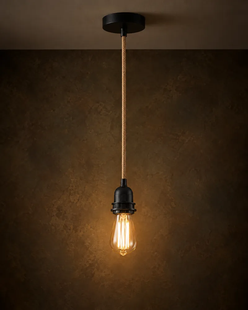 Ceiling lights - Fitting Lamps Ceiling - Natural Black - 1 Fitting - BAZAR BIZAR LIVING