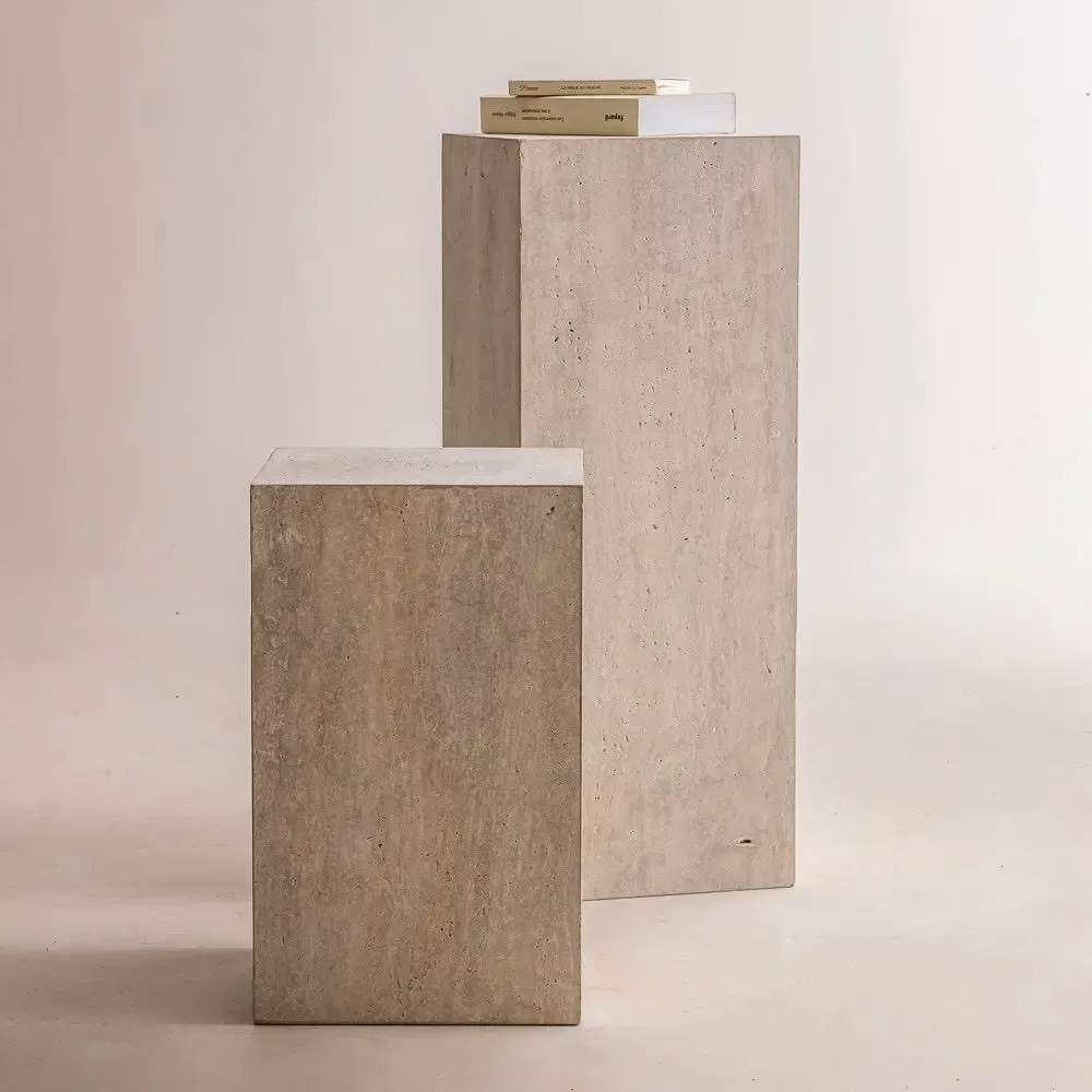 Objets de décoration - Colonne d'appoint en travertin - Petit - DESIGN TRIP