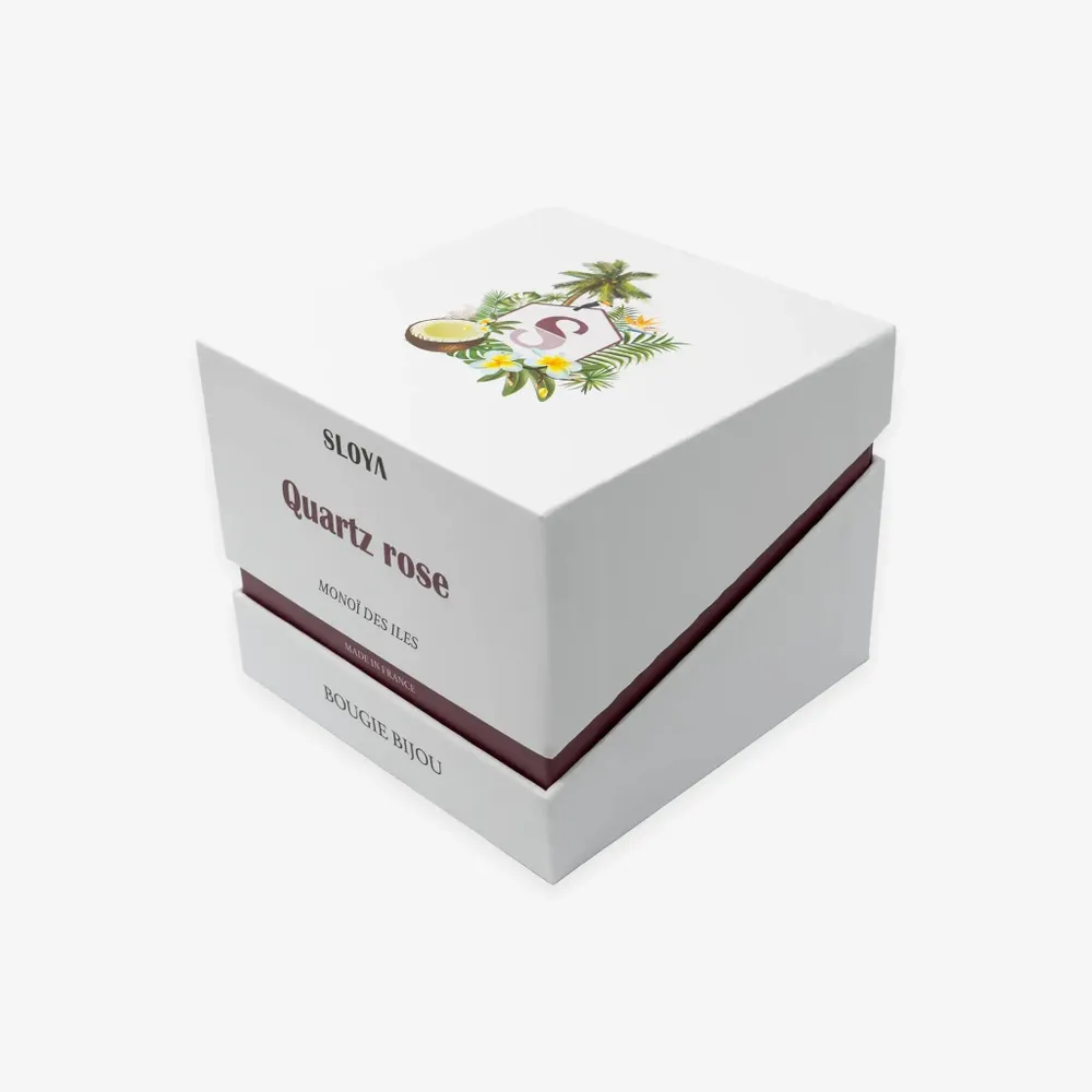 Gifts - Rose Quartz Jewelry Candle - Island Monoi Fragrance - SLOYA